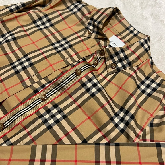 WOMENS BUTTON UP VINTAGE CHECK LONG SLEEVE SHIRT SIZE 4 - Picture 3 of 8